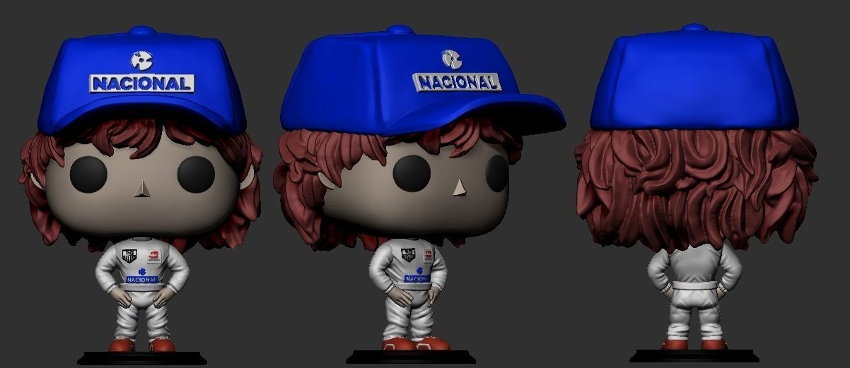 Ayrton Senna PopFunko 3D print model_2