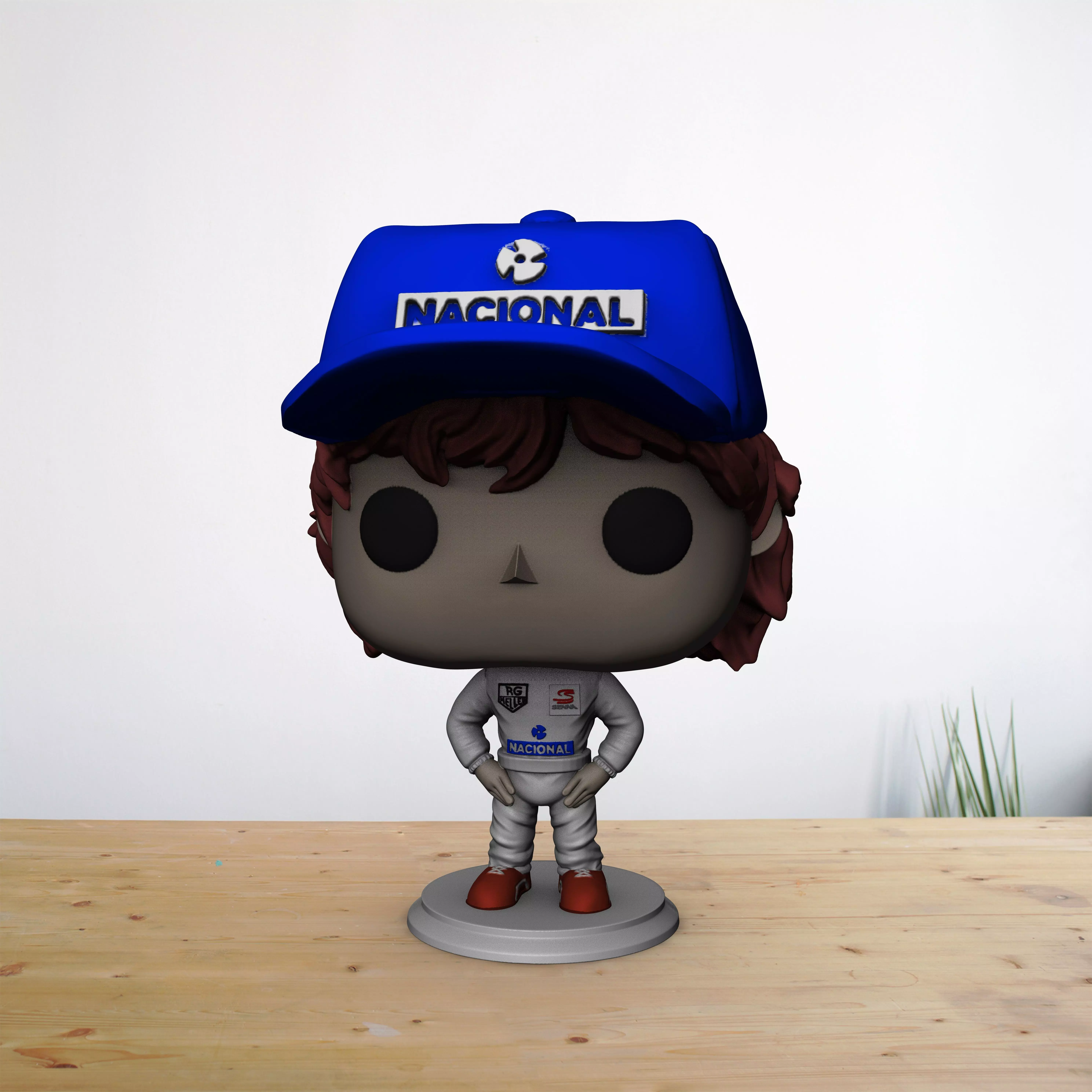 Ayrton Senna PopFunko 3D print model_0