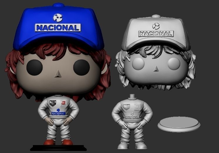 Ayrton Senna PopFunko 3D print model_4