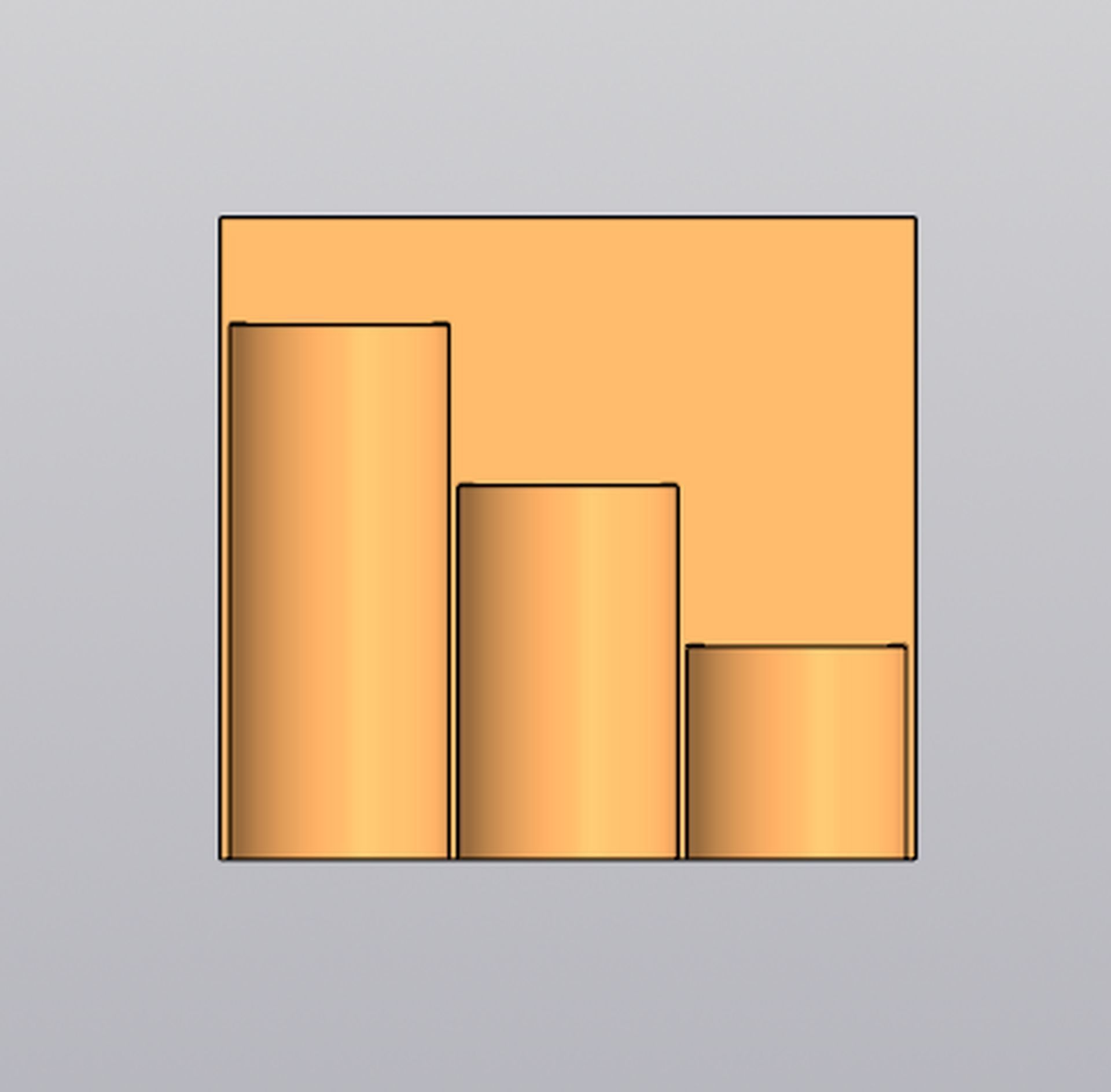 Planter Penholder round box 3D print model_4