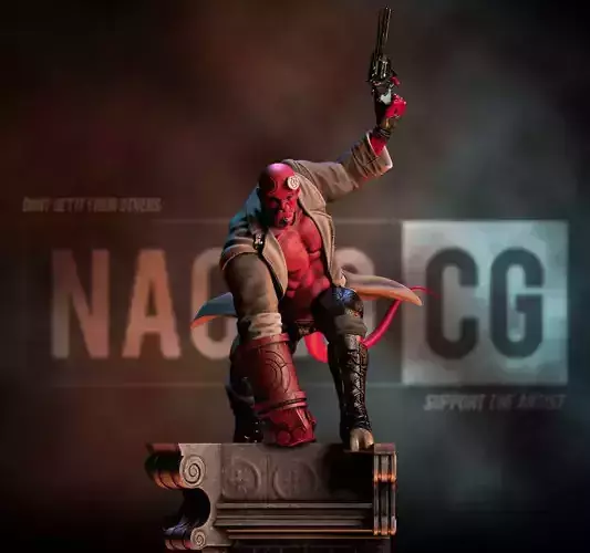 Fan Art Hellboy - Statue