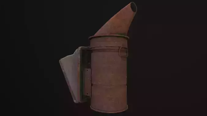 Smoker old rusty pipe