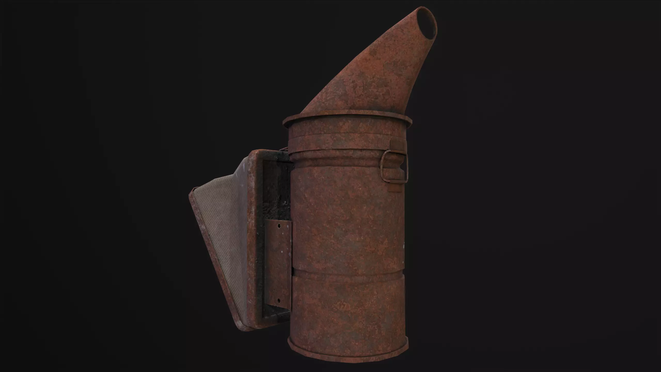 Smoker old rusty pipe Free low-poly 3D model
