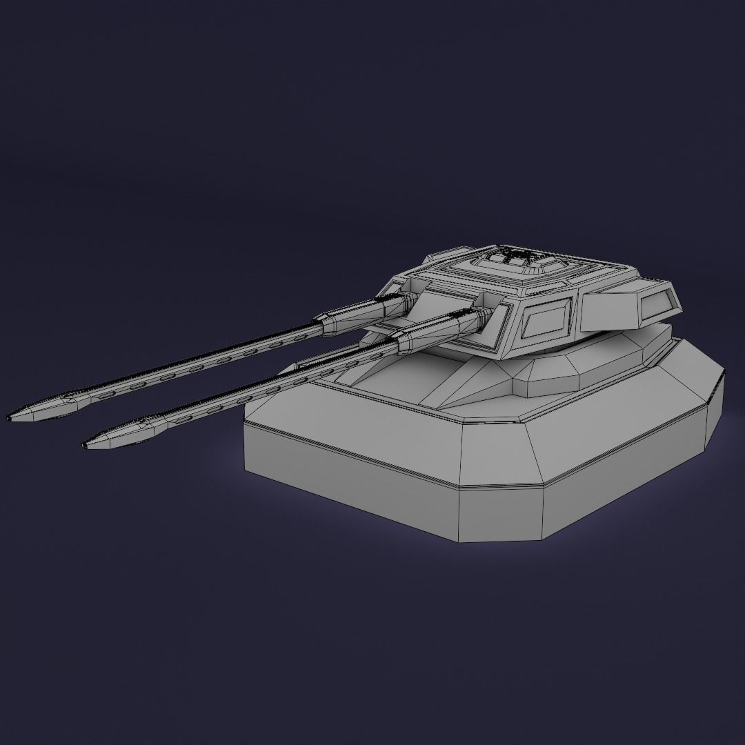 Takom 0512 Bismarck Low-poly 3D model_8