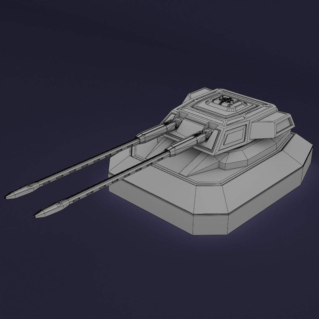 Takom 0512 Bismarck Low-poly 3D model_5