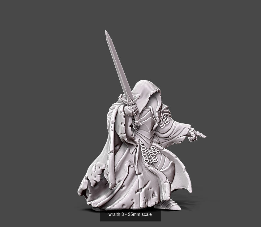 The Nine knight holding sword 3D Model Collection_4