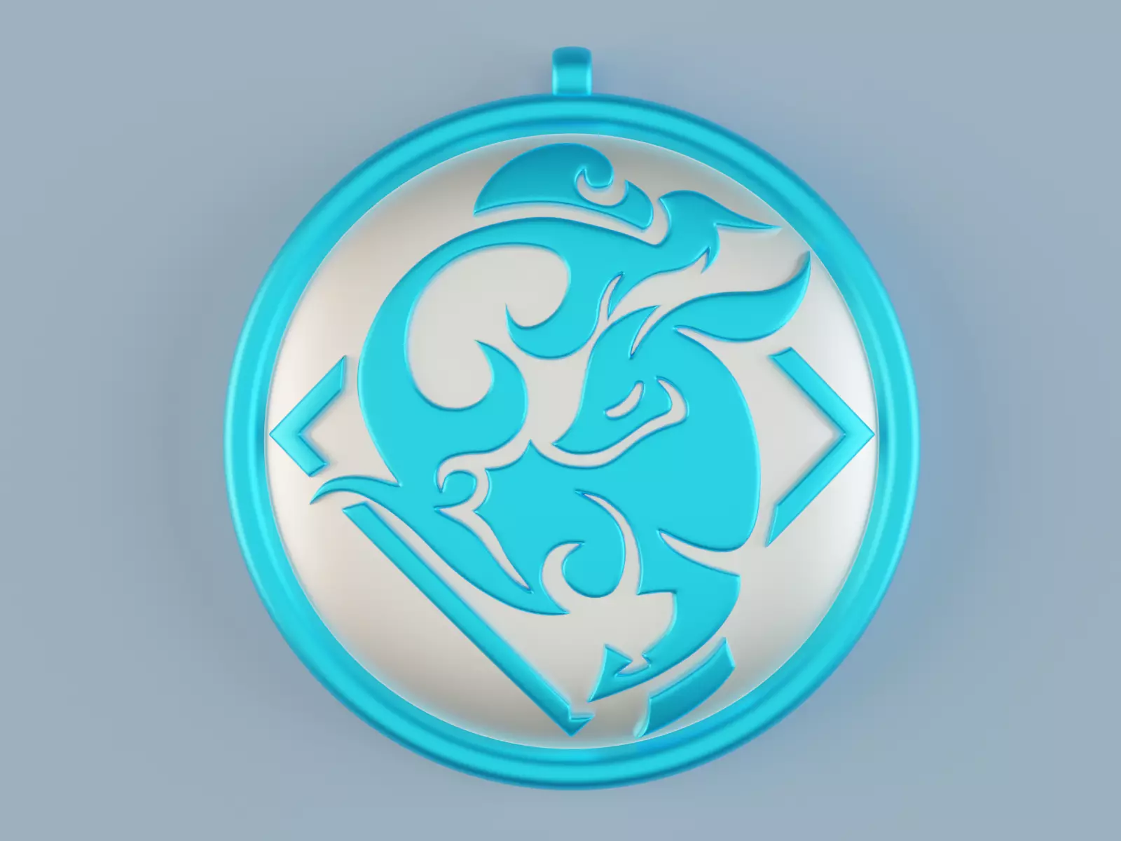 Genshin Impact Ganyu Emblem pendant 3D print model