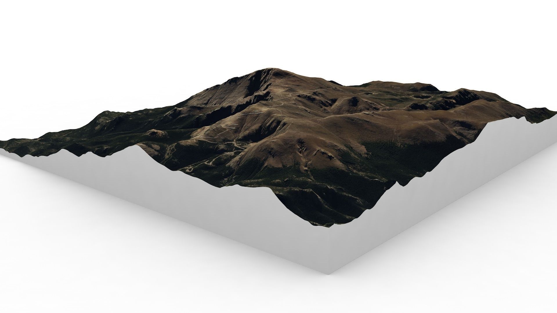 Pikes Peak map 3D model_2