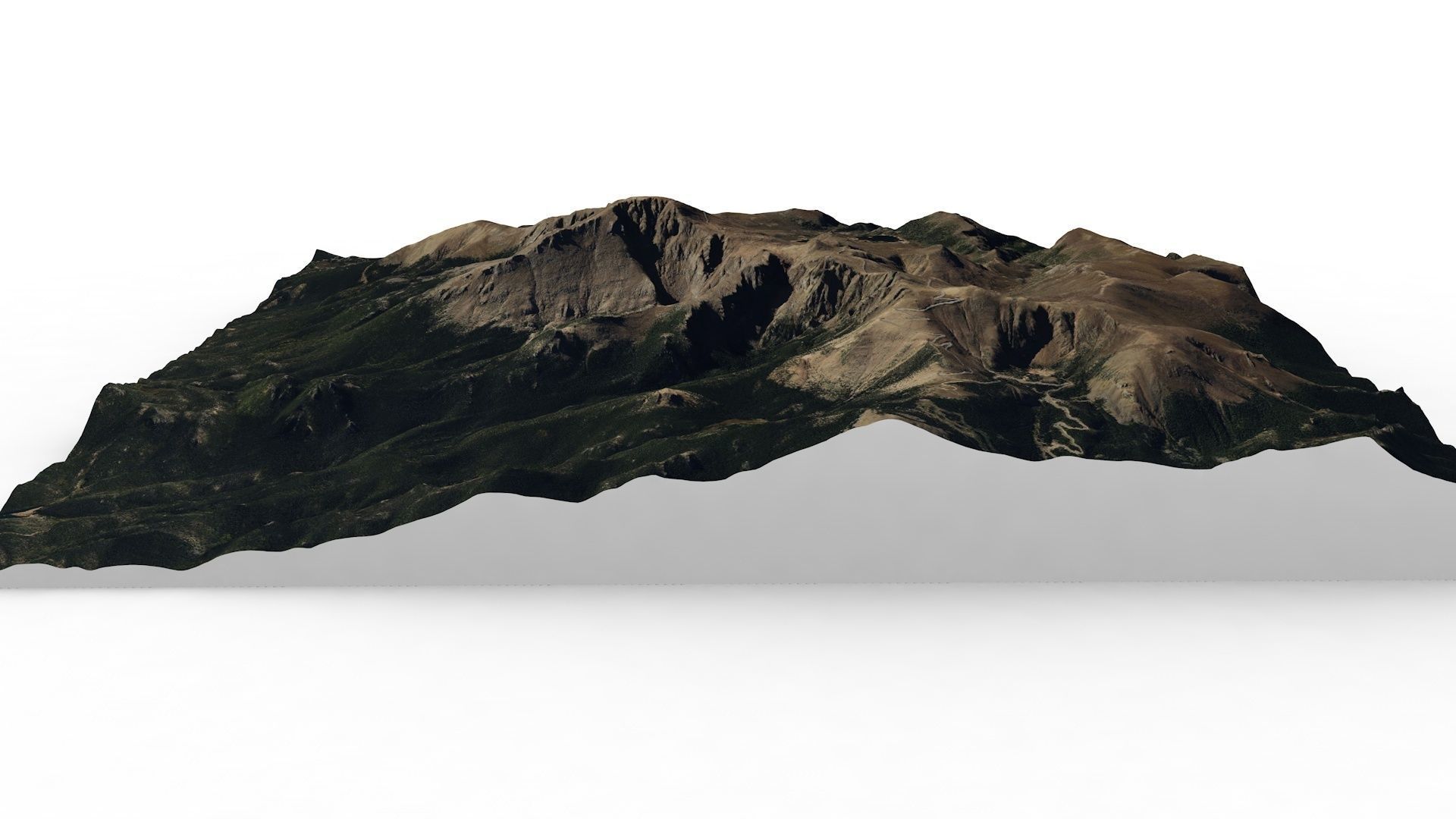 Pikes Peak map 3D model_1