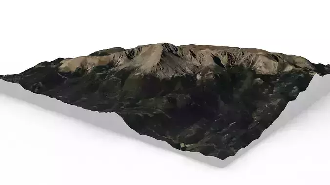 Pikes Peak map 3D model