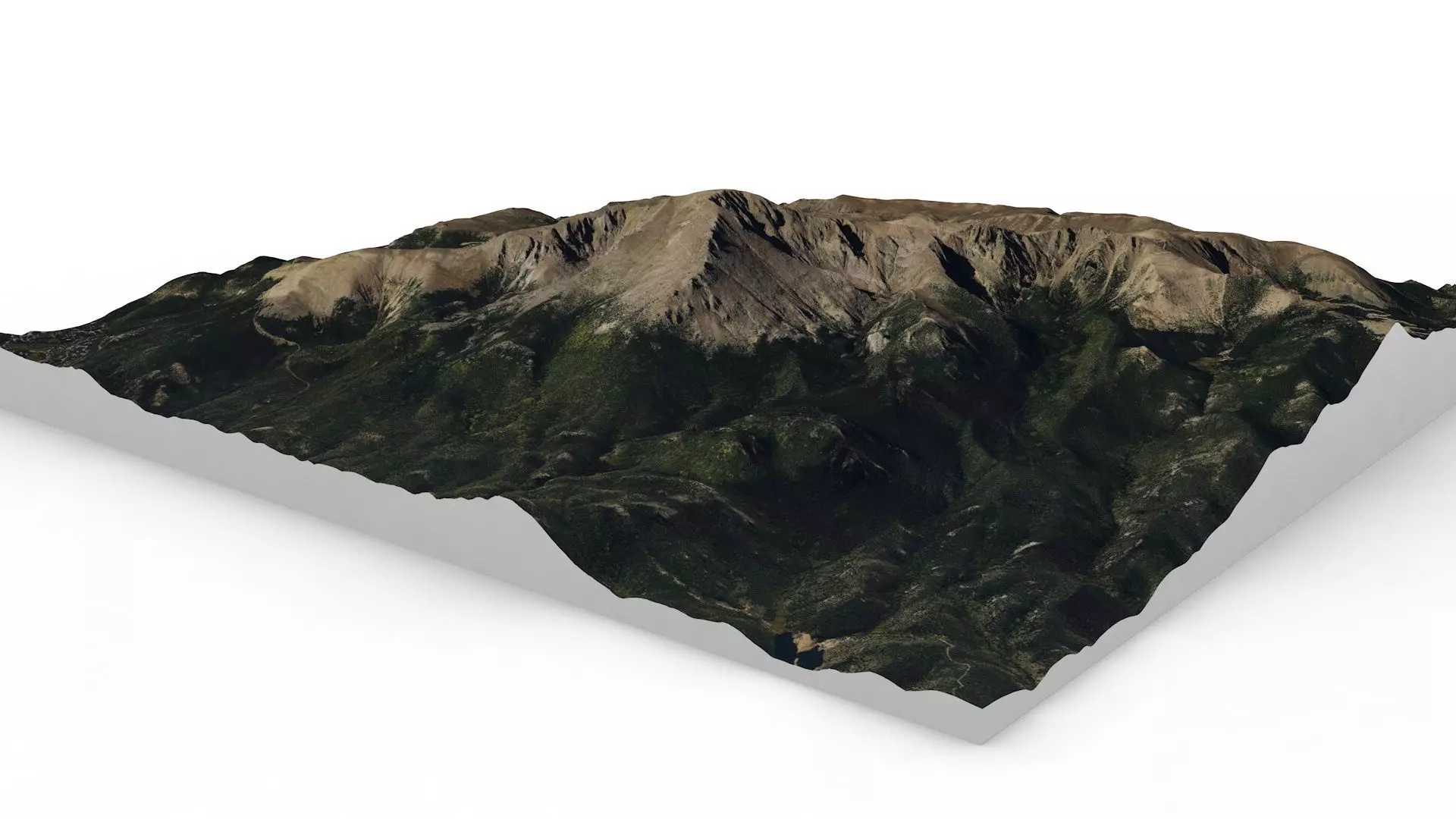 Pikes Peak map 3D model_0