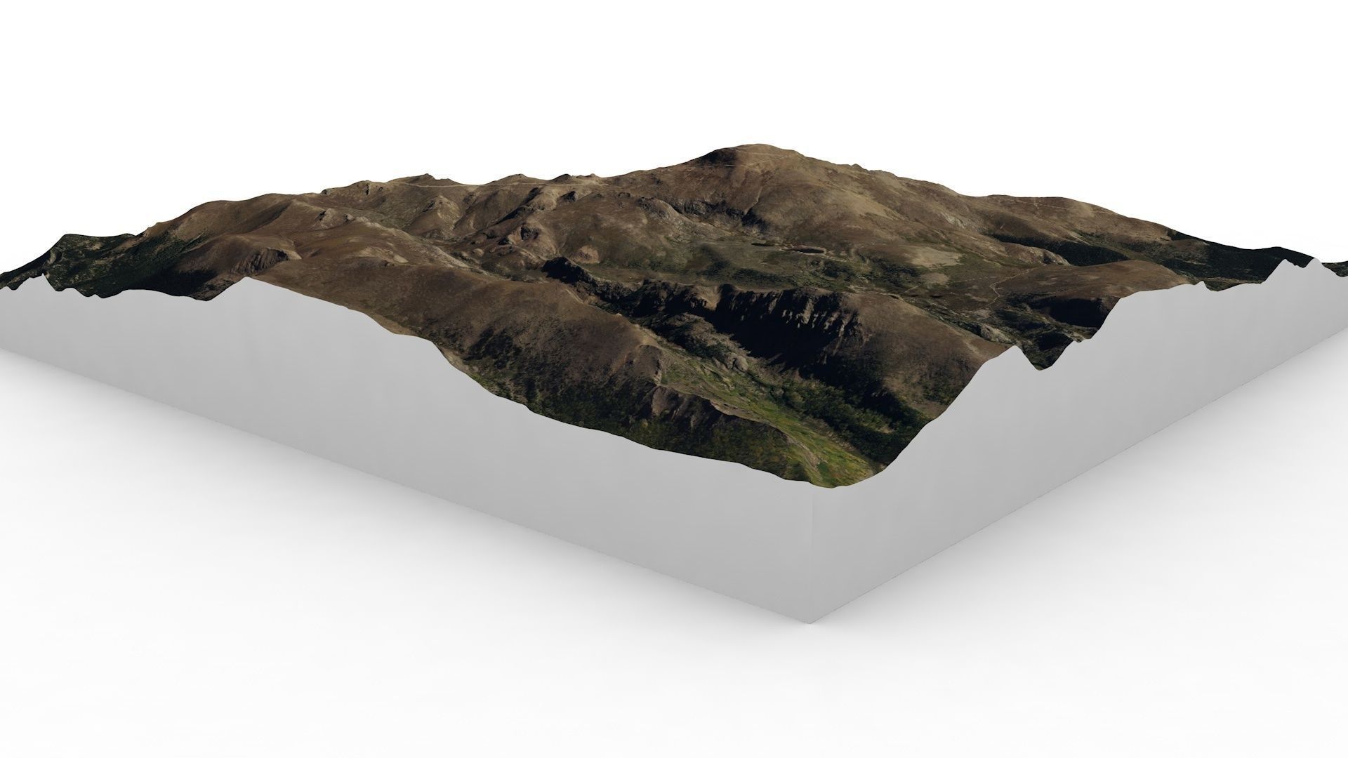 Pikes Peak map 3D model_4