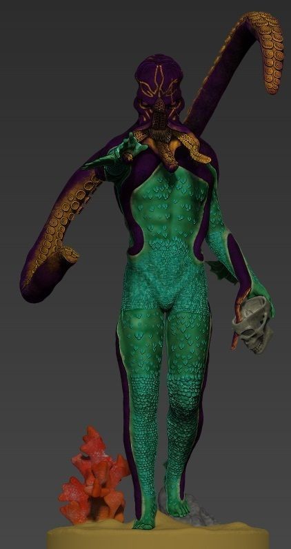 The Head Flayer of the Sea 3D model_4