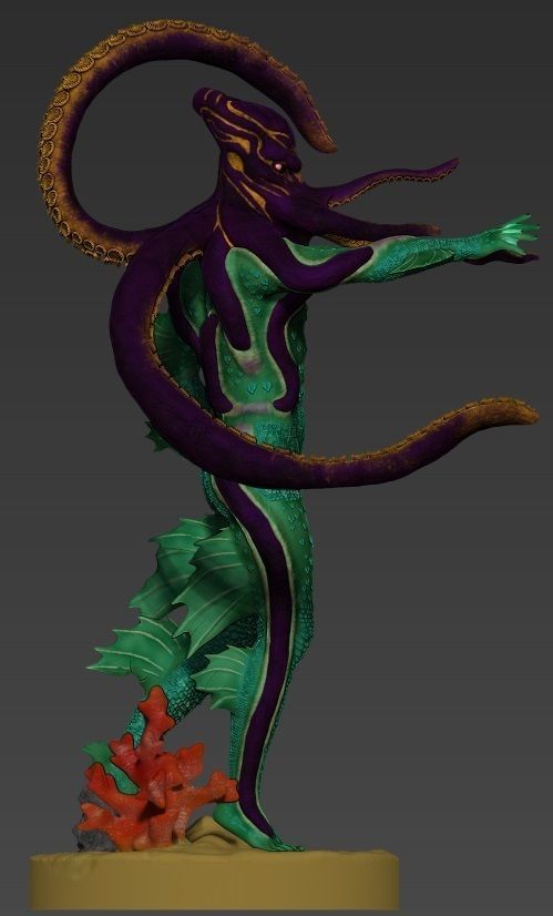 The Head Flayer of the Sea 3D model_5