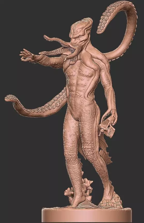 The Head Flayer of the Sea 3D model_0
