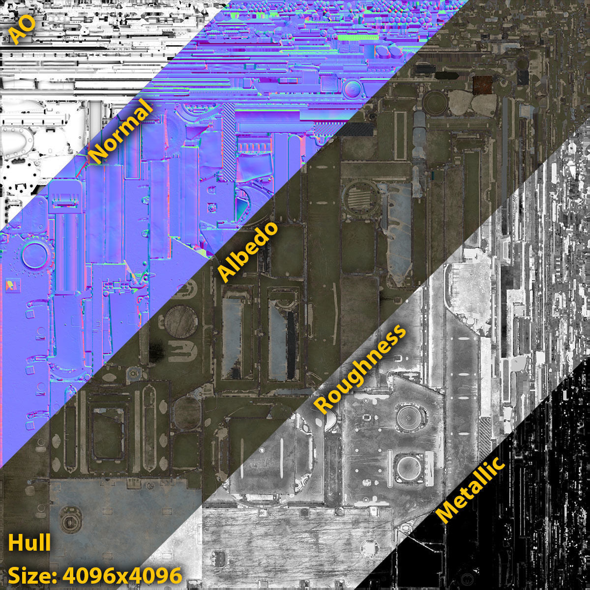 T-34-85 Game Ready world war ii tank Low-poly 3D model_29