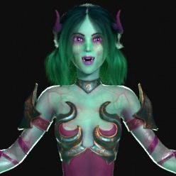 Game Ready Witch witch Epic Skeleton  Low-poly 3D model_10