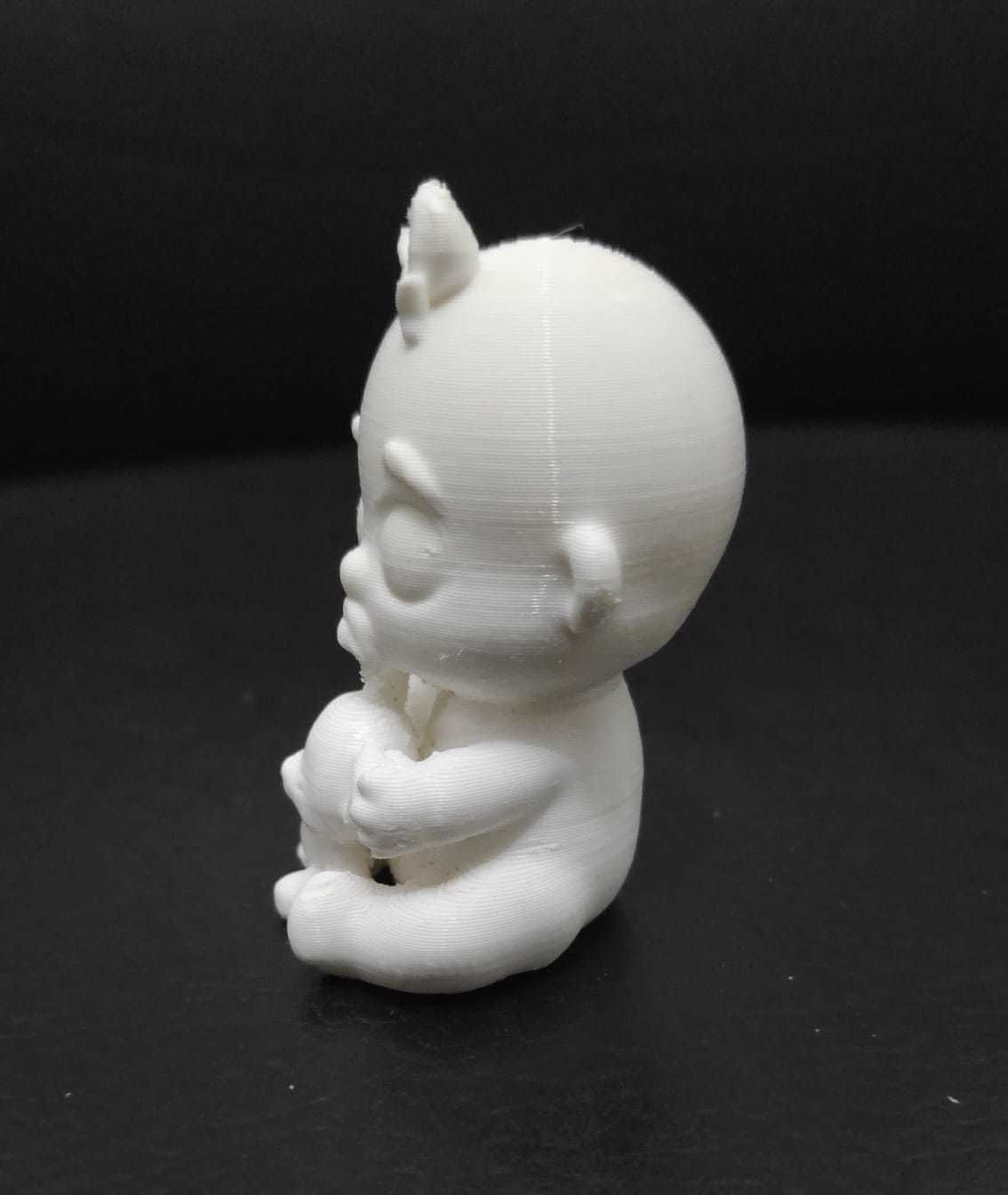 Baby and Bear Toy 3D print model_8