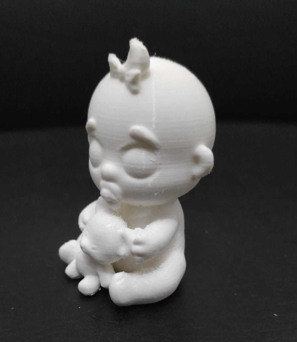 Baby and Bear Toy 3D print model_9