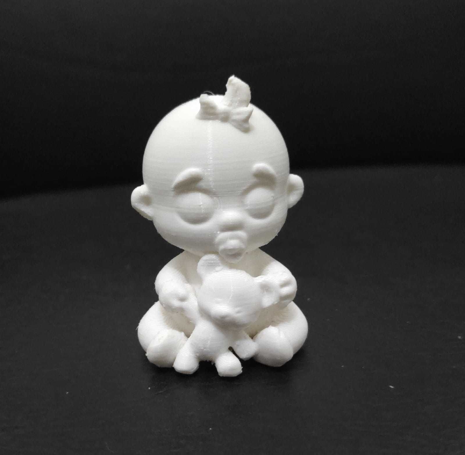 Baby and Bear Toy 3D print model_4