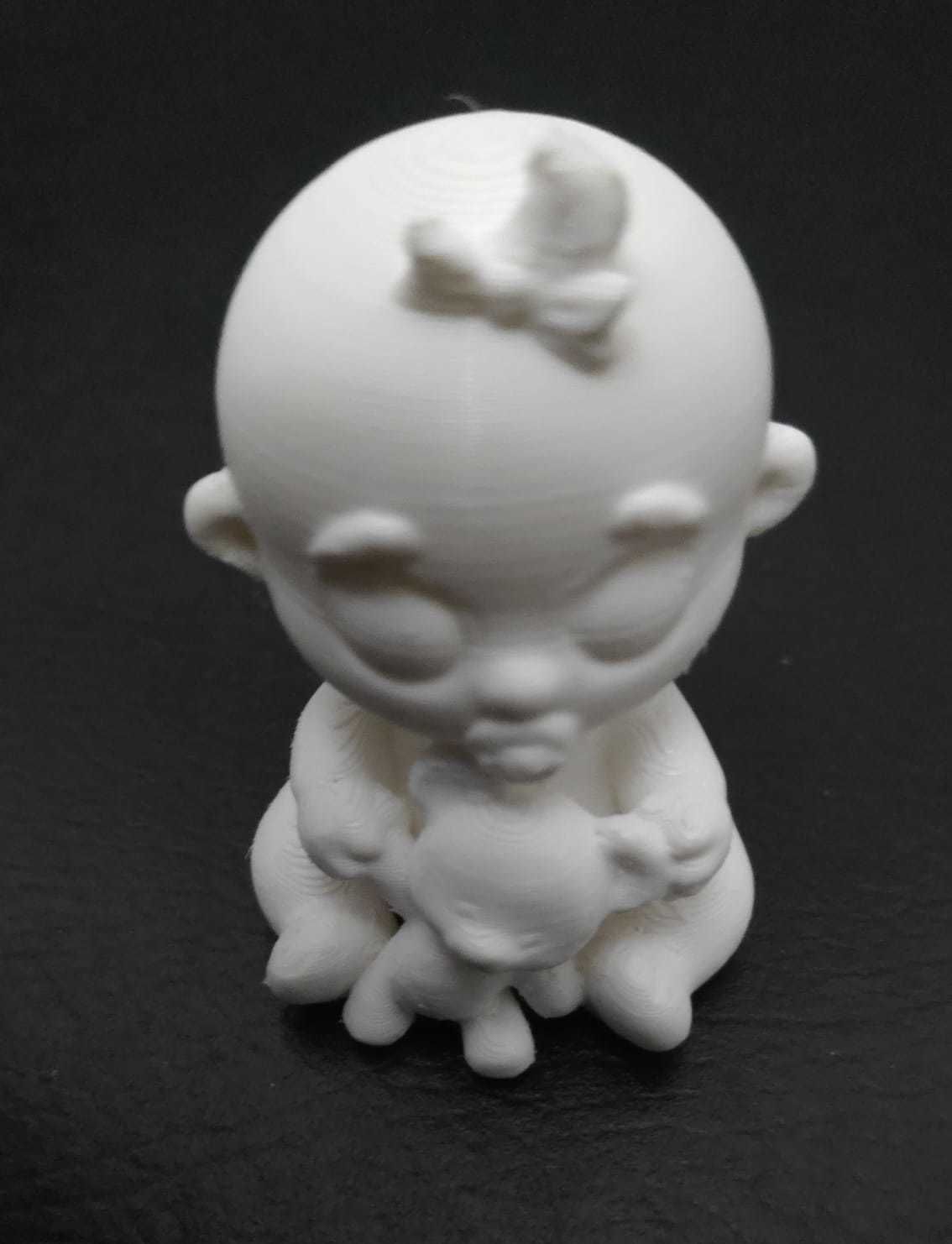 Baby and Bear Toy 3D print model_11