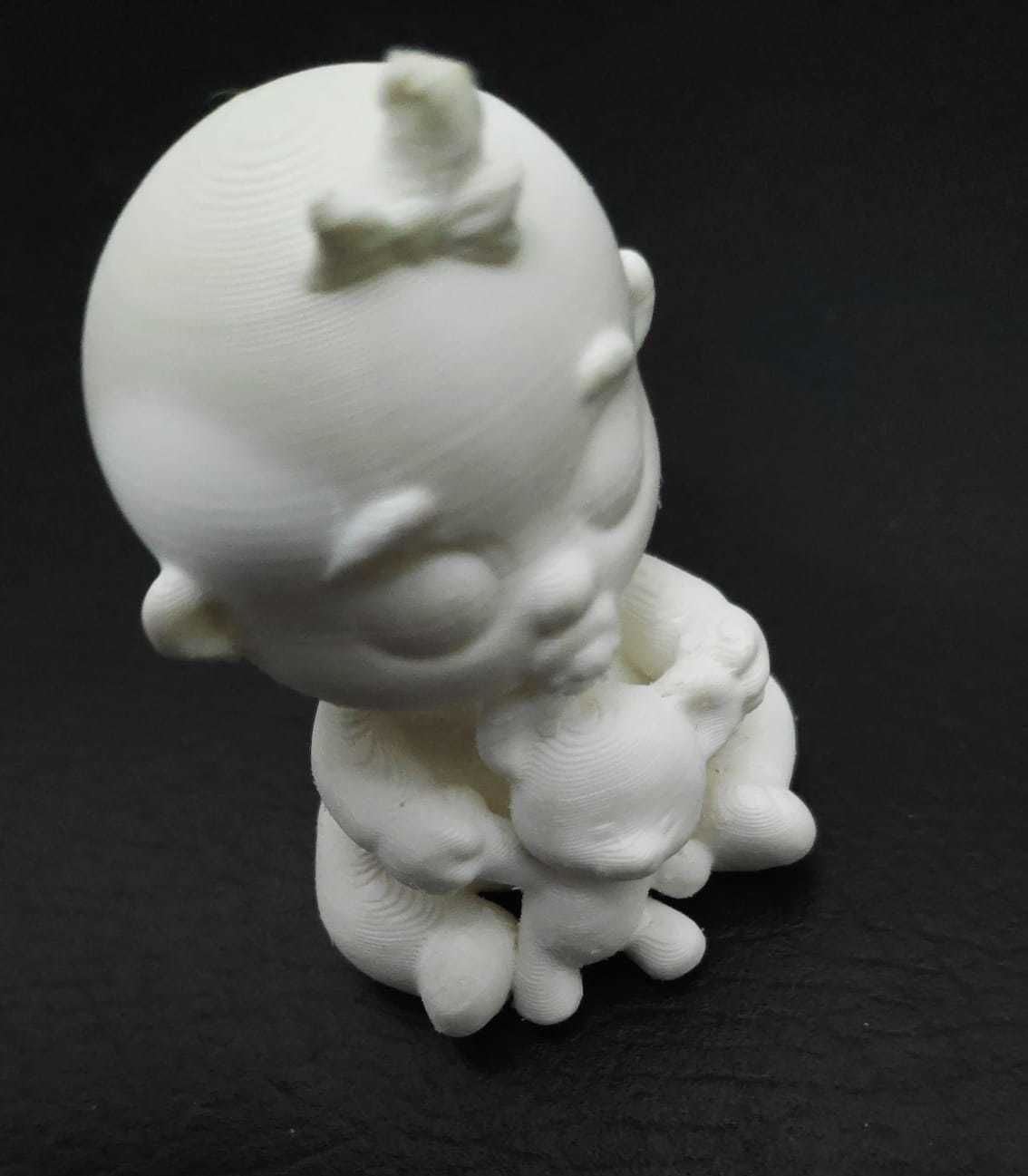Baby and Bear Toy 3D print model_12