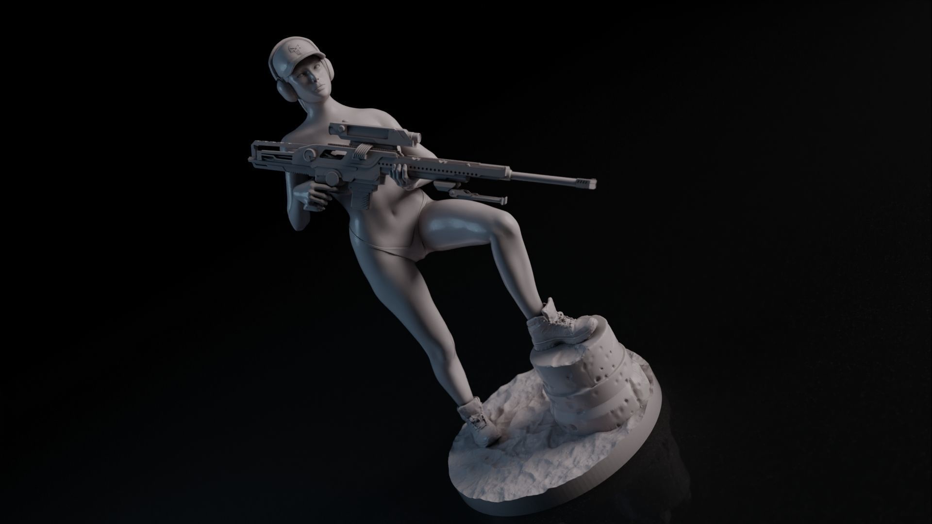 Sexy girl 44 3D print model_3
