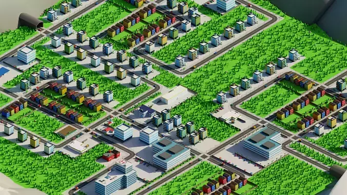 Low Poly Town Pack