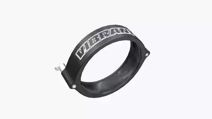 Vibrant HD V-Band clamp Low-poly 3D model