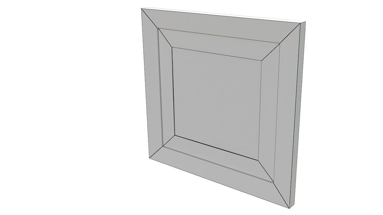 painting 1 portrait of man in frame 3D model_6