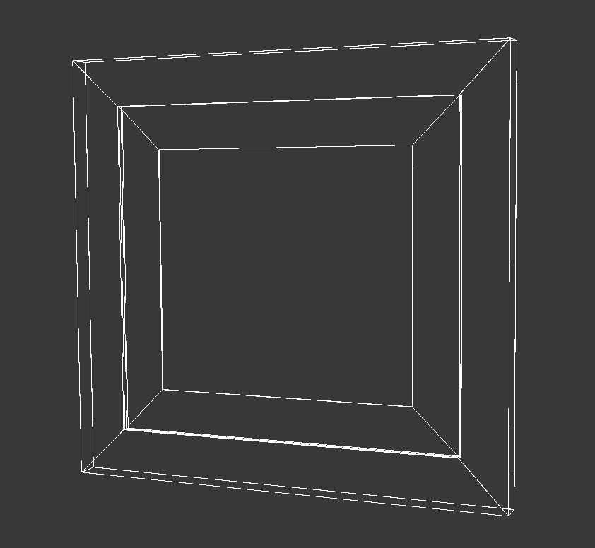 painting 1 portrait of man in frame 3D model_10