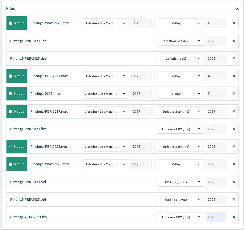 painting 1 portrait of man in frame 3D model_14