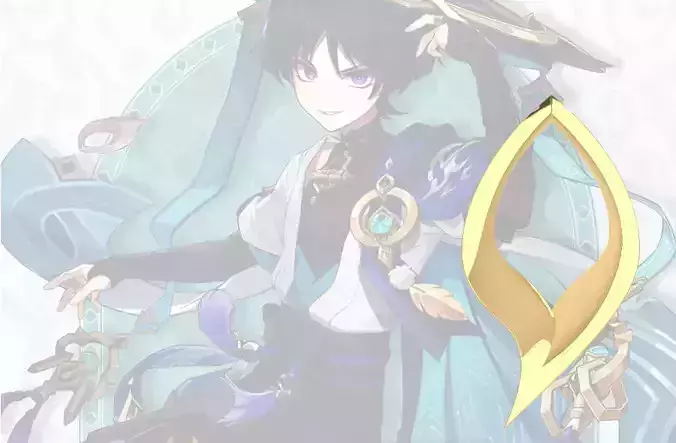 Genshin Impact Scaramouche Wanderer Dress Pendant