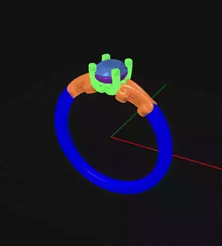 EMMERALD OVAL SET RING