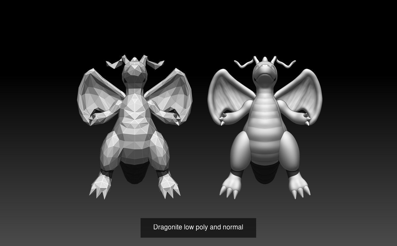 Pokemon monster head 3D Model Collection_7
