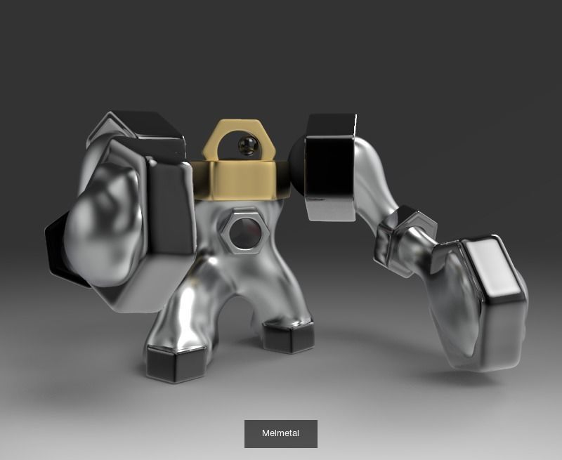 Pokemon monster head 3D Model Collection_1