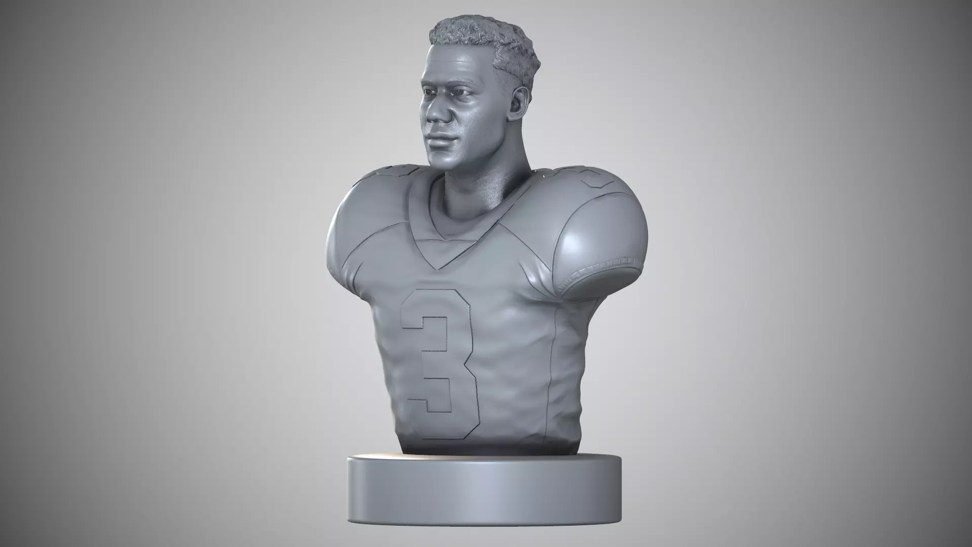 Russell Wilson 3D print model