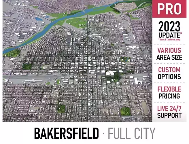 Bakersfield - 3D City Model