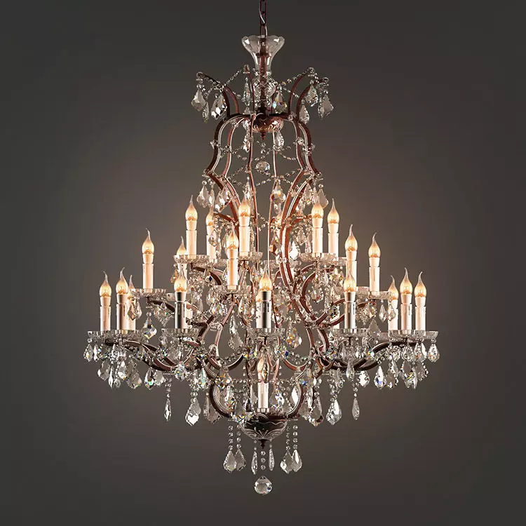 Home Concept Crystal Chandelier Large Low-poly 3D model