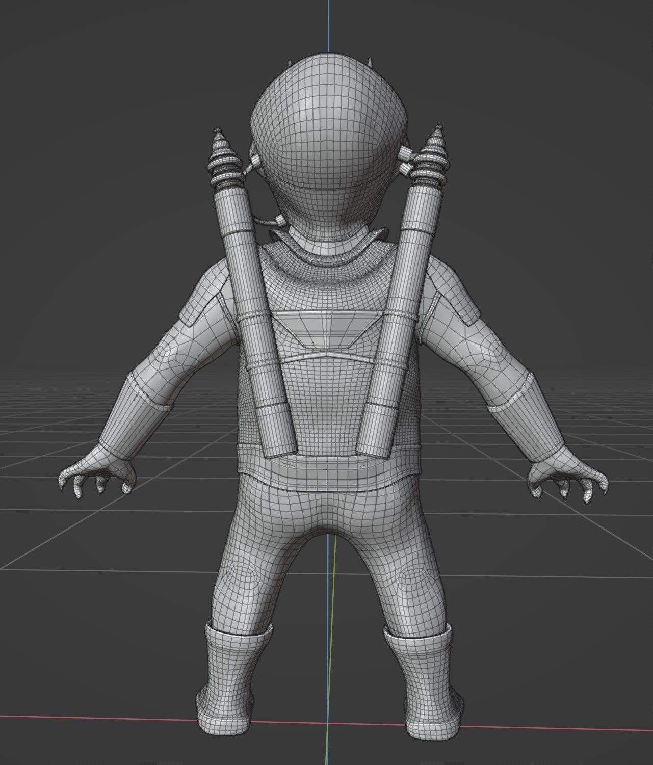 Grondo character from star wars clone wars Free low-poly 3D model_5