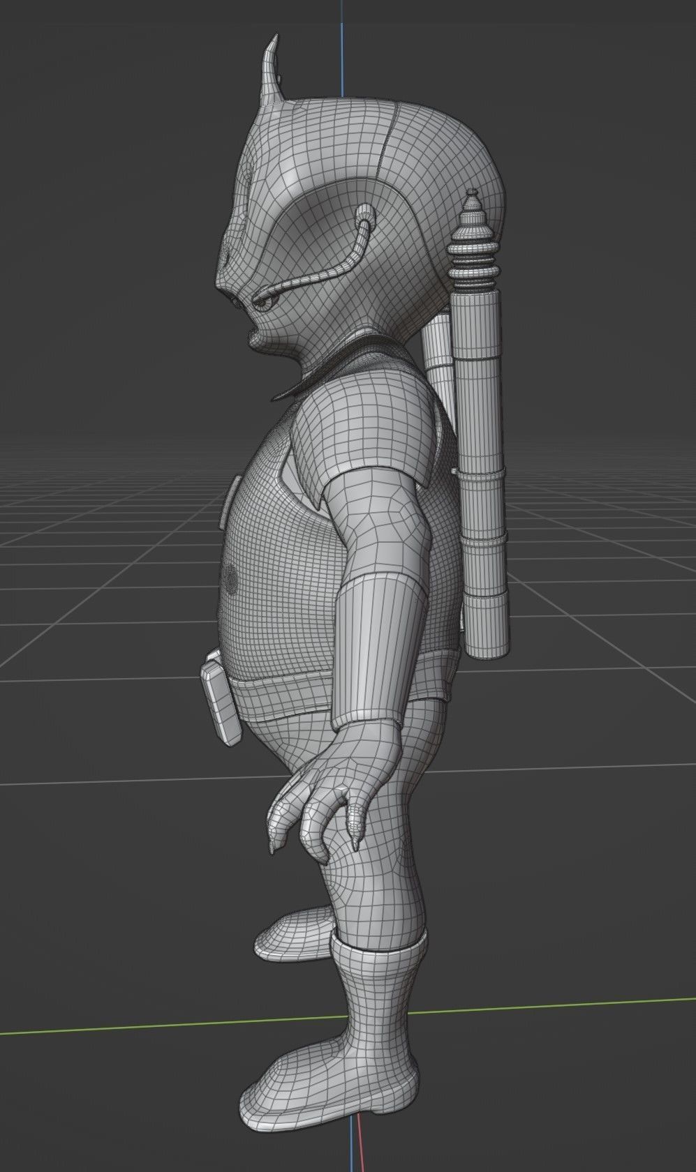 Grondo character from star wars clone wars Free low-poly 3D model_4