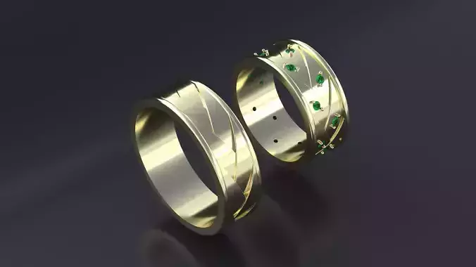 Wedding Band-rings cnc or