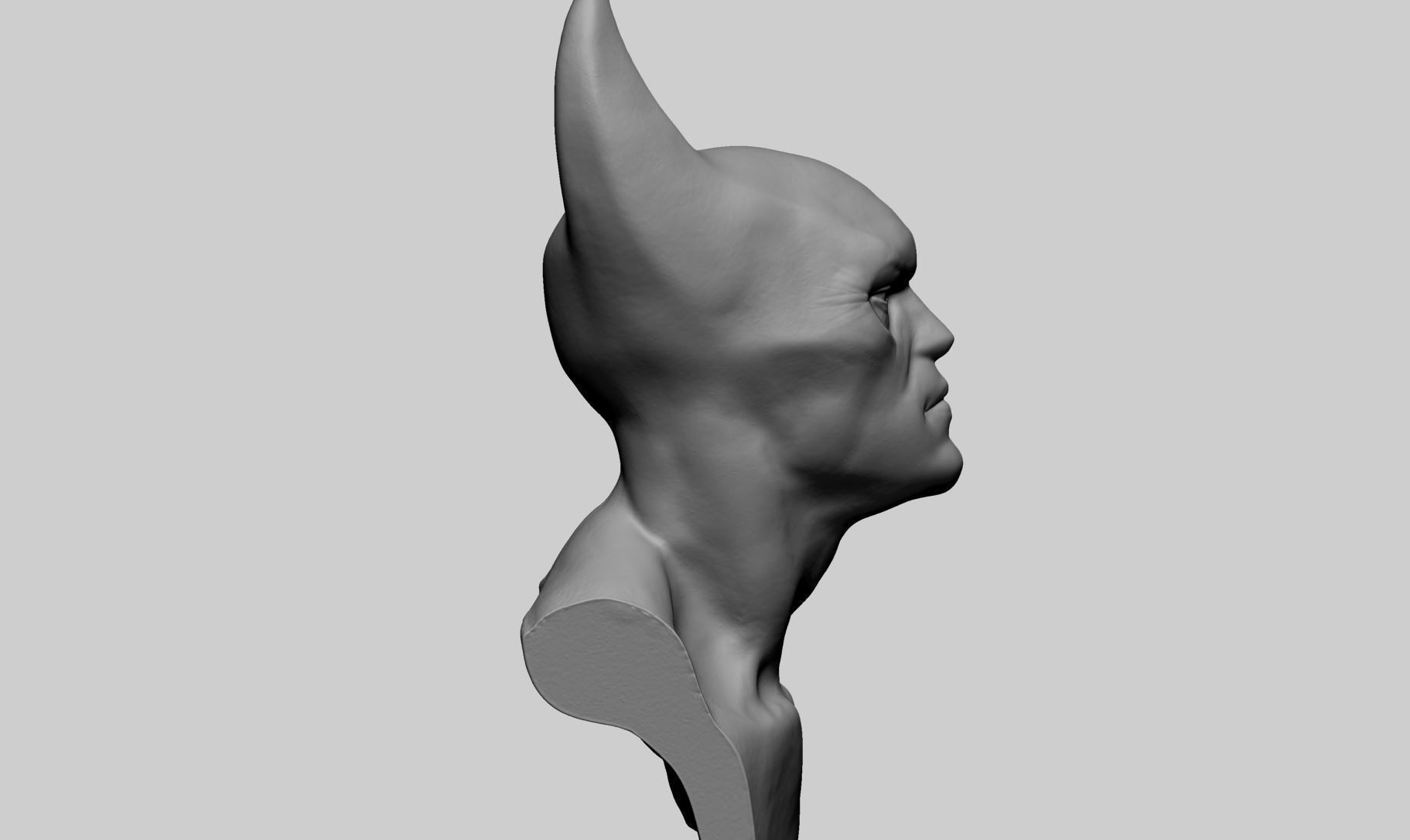 Batman Bust B 3D print model_3