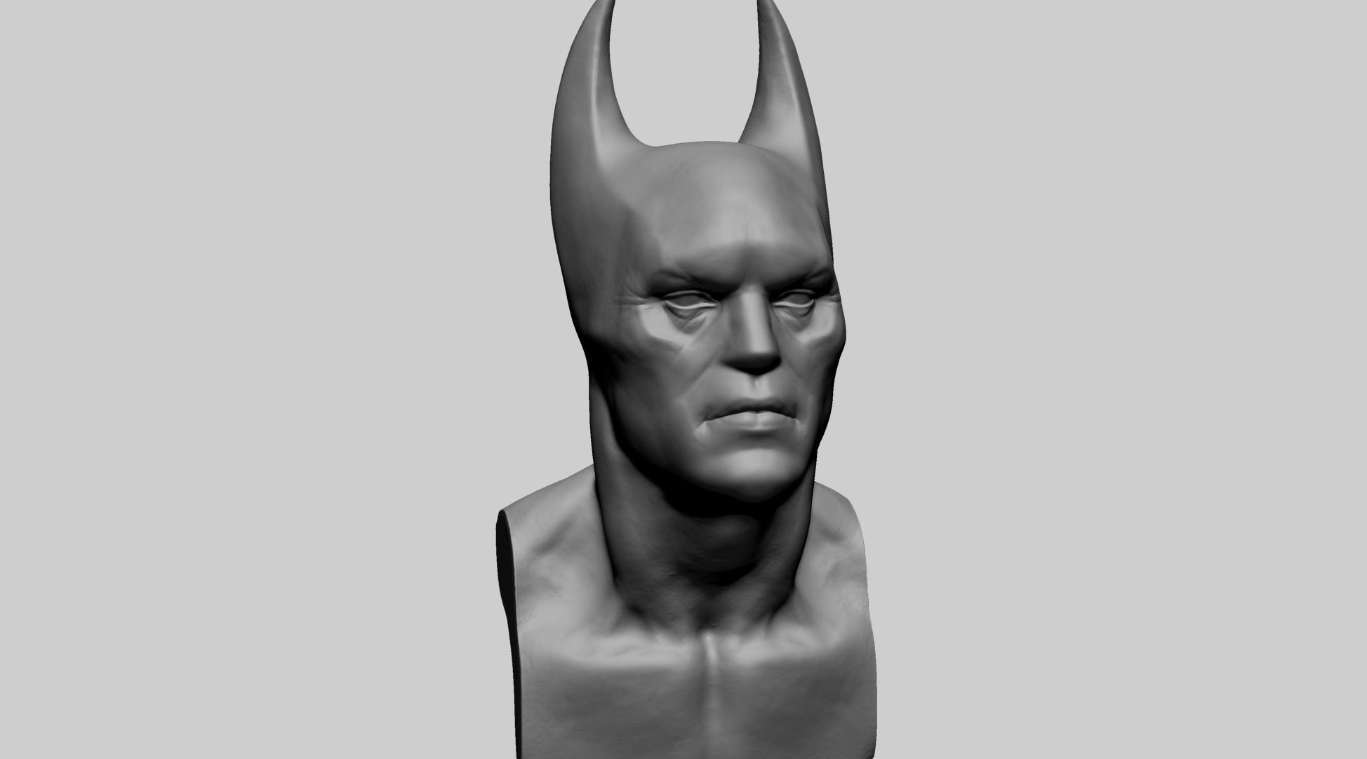Batman Bust B 3D print model_1