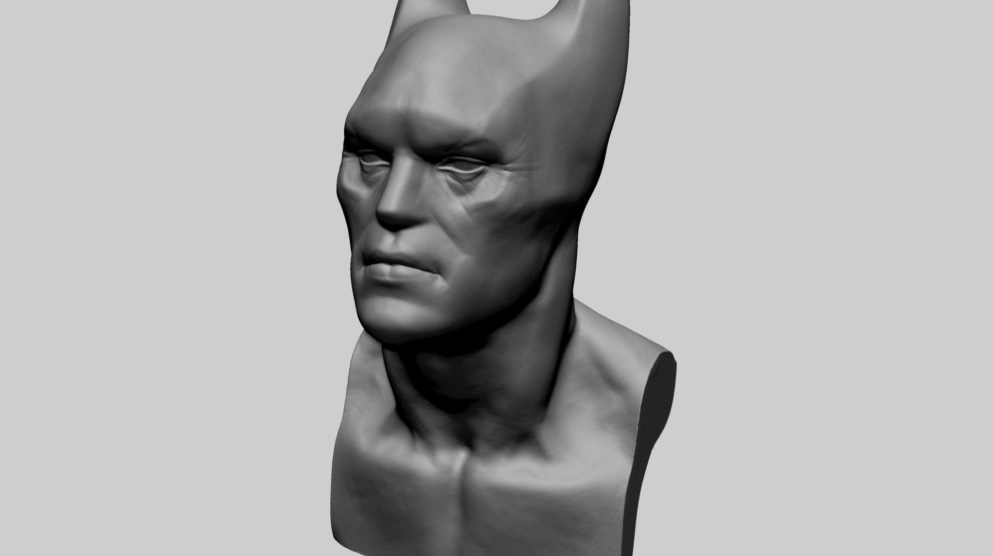 Batman Bust B 3D print model_6