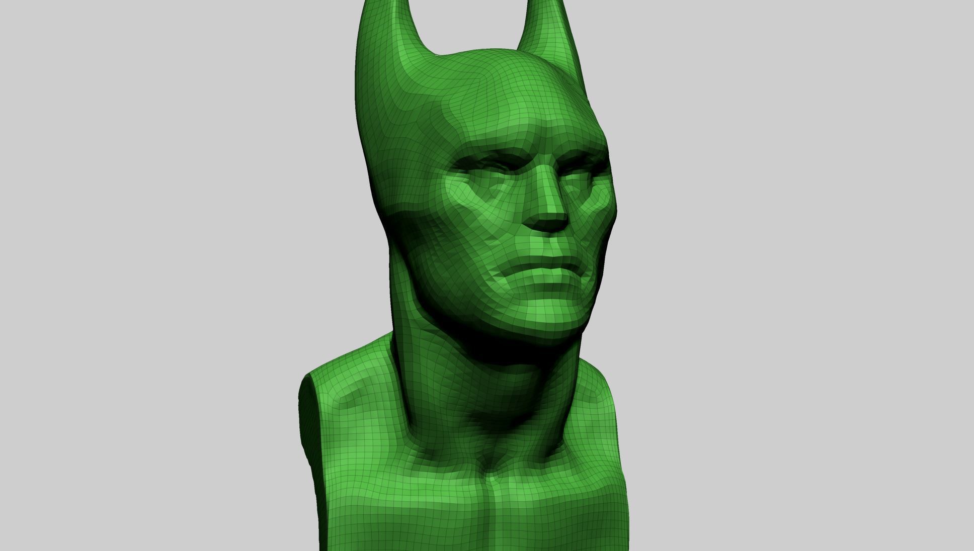 Batman Bust B 3D print model_9