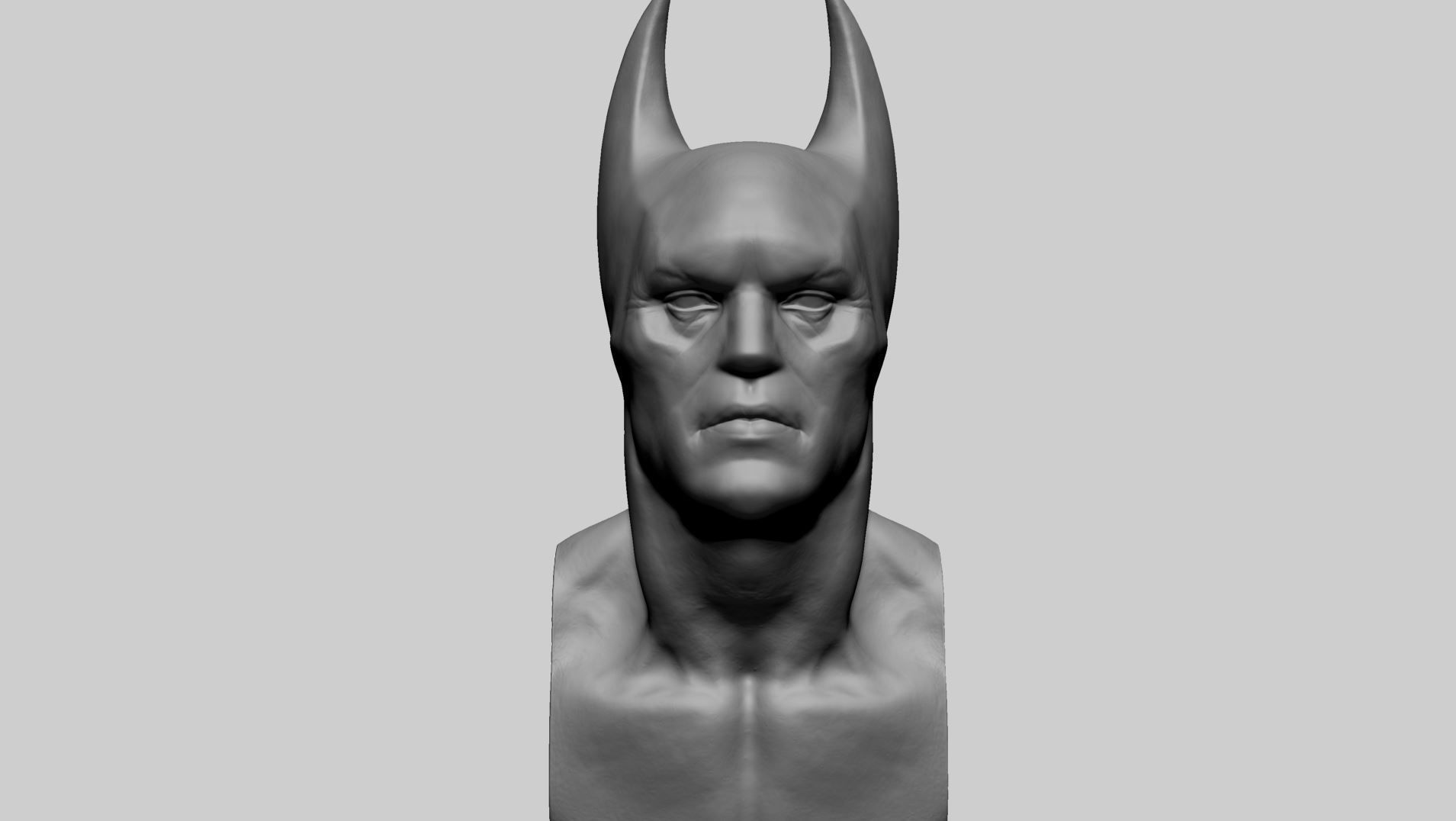 Batman Bust B 3D print model_8