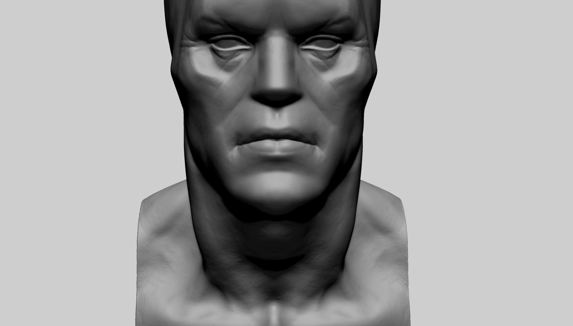 Batman Bust B 3D print model_11
