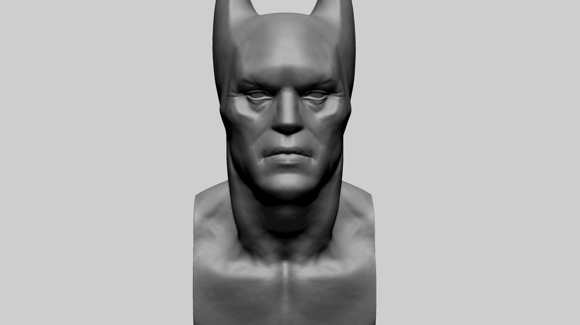 Batman Bust B 3D print model_7