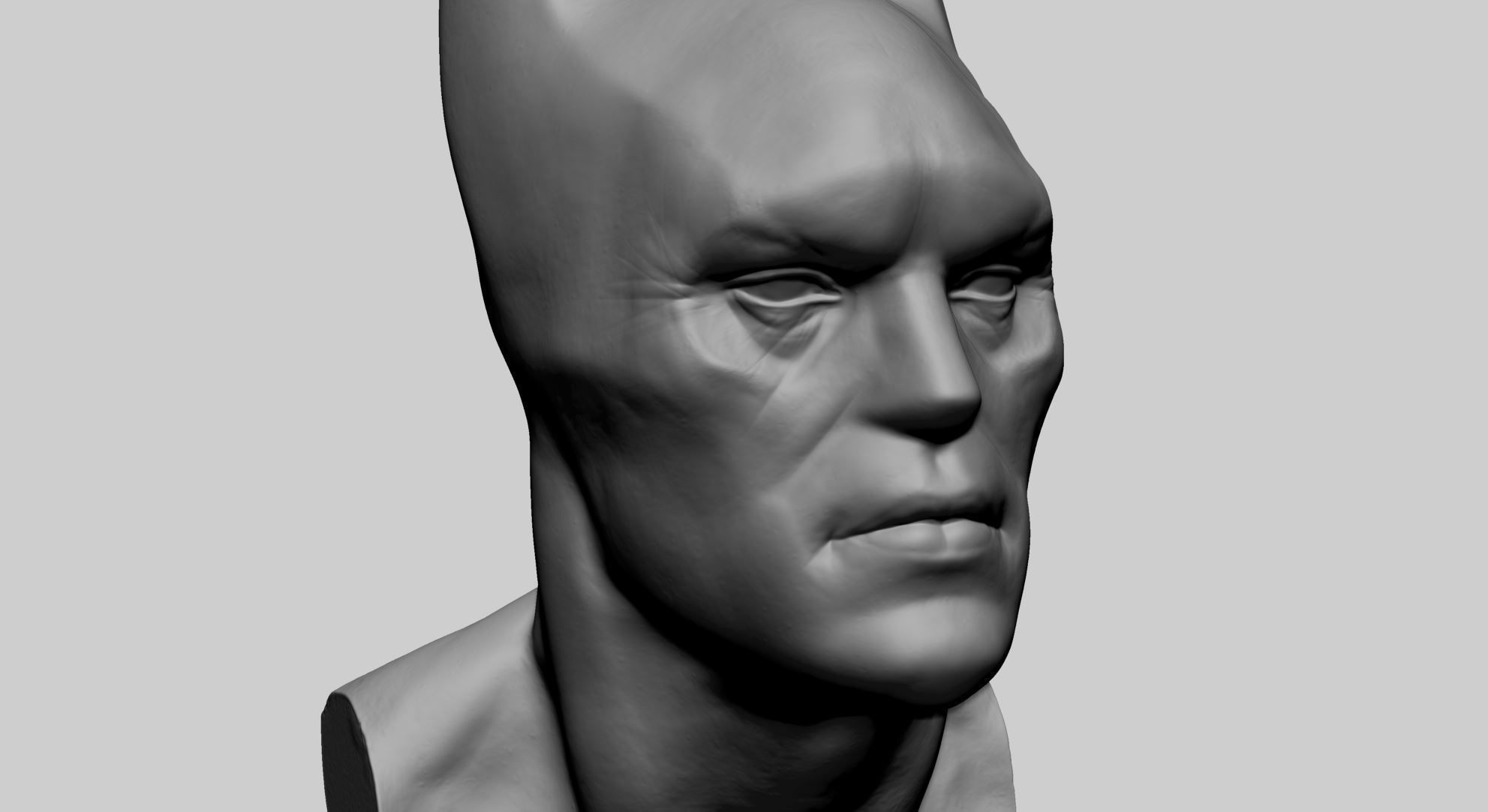 Batman Bust B 3D print model_10